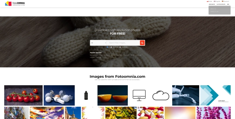 Fotoomnia - Modernizacja podstrony ze zdjęciami
